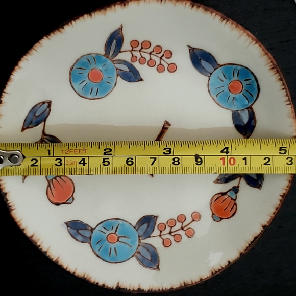 Y monogram plate floral pattern - Picture 8 of 8